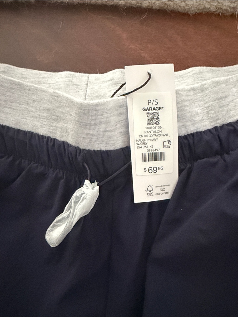 NWT! Garage On The Go Track Pants in Navy - Picture 9 of 9